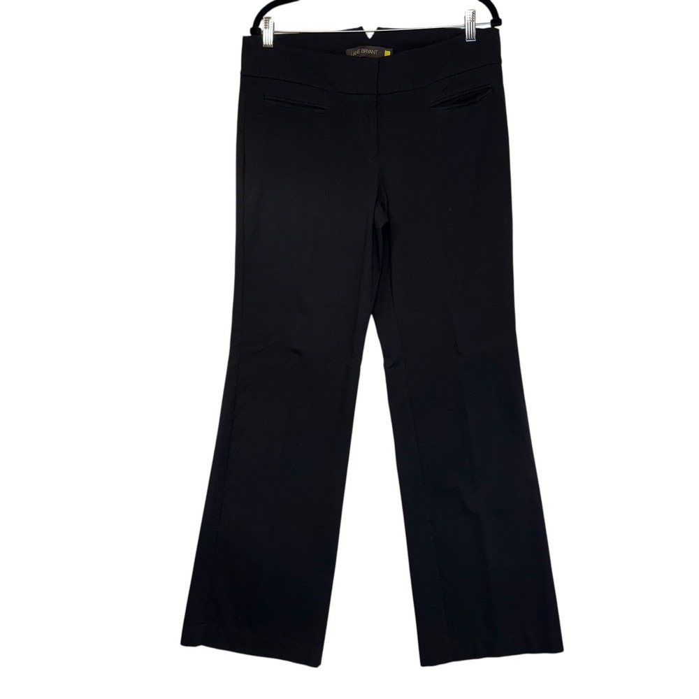 Lane‎ Bryant Black Wide Leg Trousers Stretch Comfort Work Office Sz 3 Tall(18)